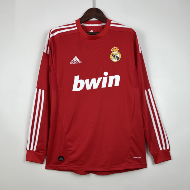 Retro Long Sleeve Real Madrid 11/12 Third Away Kit